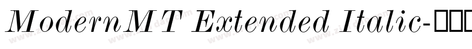 ModernMT Extended Italic字体转换
